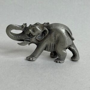Rawcliffe Pewter Elephant 513 Figurine Vintage Collector Trinket